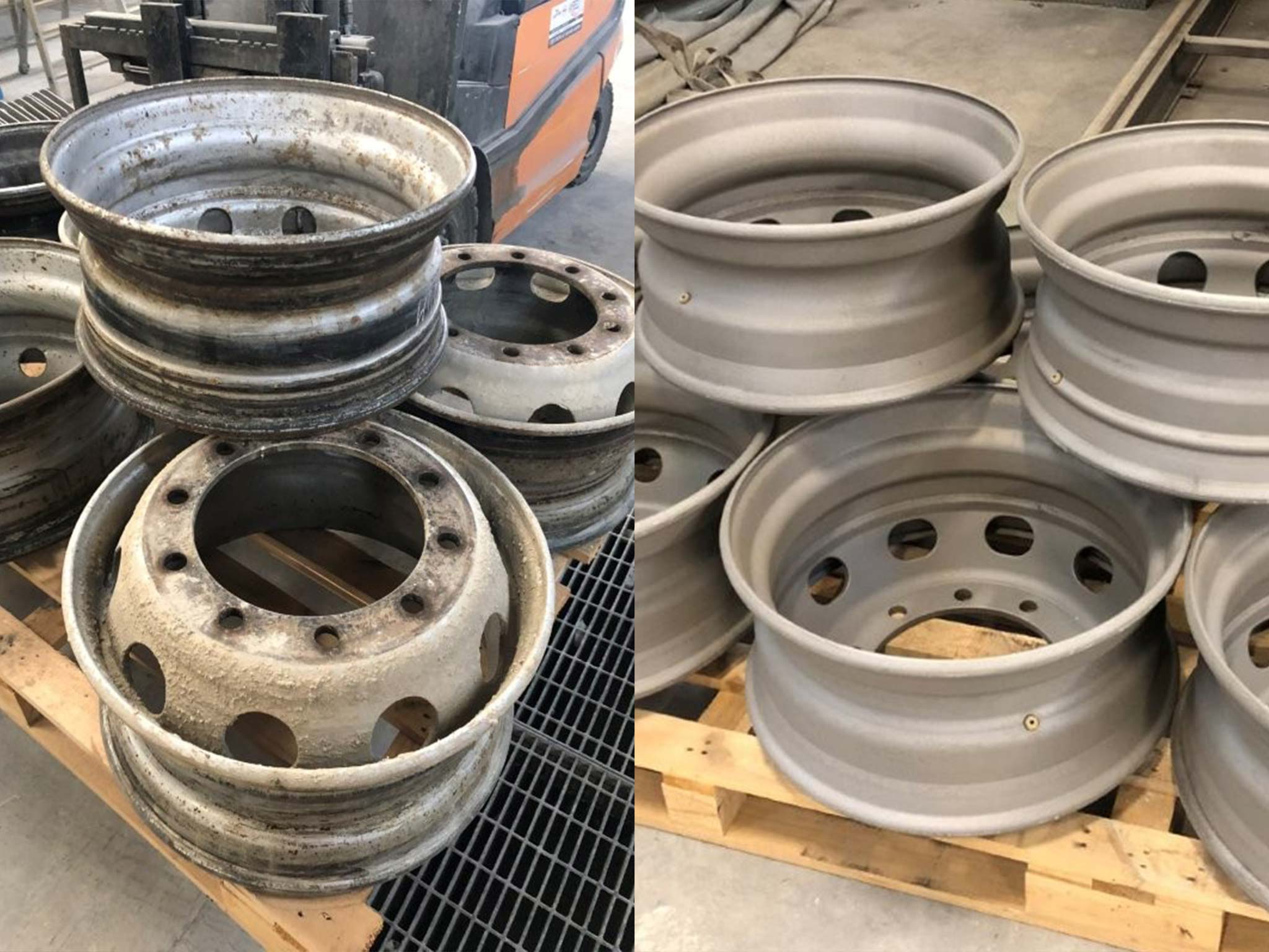 Sabbiatura Cerchioni Camion